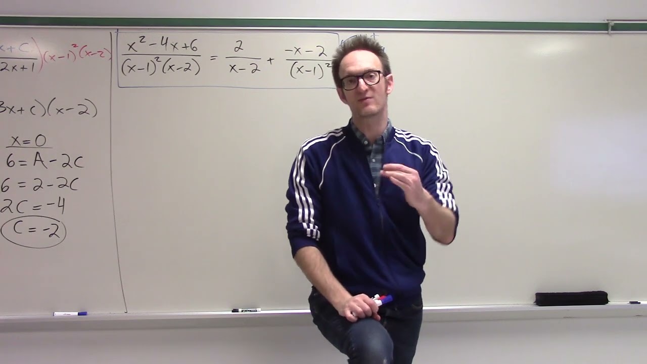 Precalc C - Partial Fractions with Repeated Linear Factors