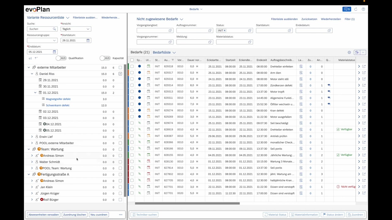 Effiziente Auftragsplanung mit EvoPlan &ndash; einfach gut planen in SAP (1)