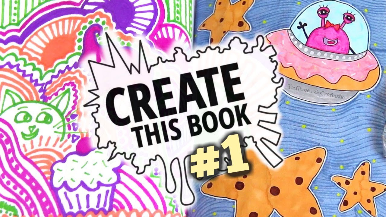 SHARPIE DOODLES : CREATE THIS BOOK #1 // SoCraftastic