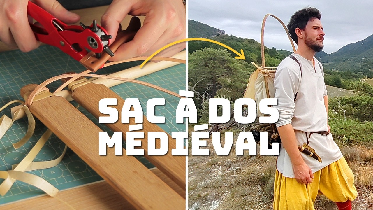 J'ai enfin termin&eacute; ce projet oubli&eacute; ! Le sac &agrave; dos m&eacute;di&eacute;val