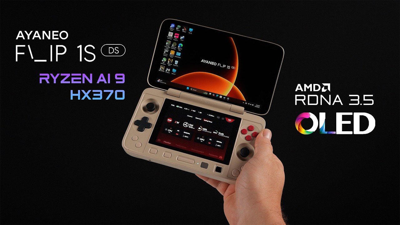 AYANEO Flip 1S DS First Look! The Most Powerful Dual Screen Handheld