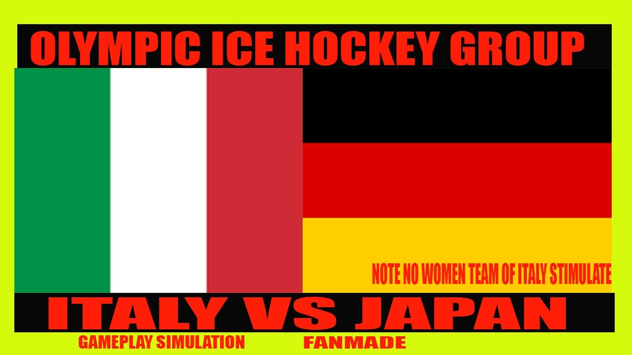 🏒 Olympic Ice Hockey Group | Italy vs Japan | Gameplay Simulation | Fan-Made