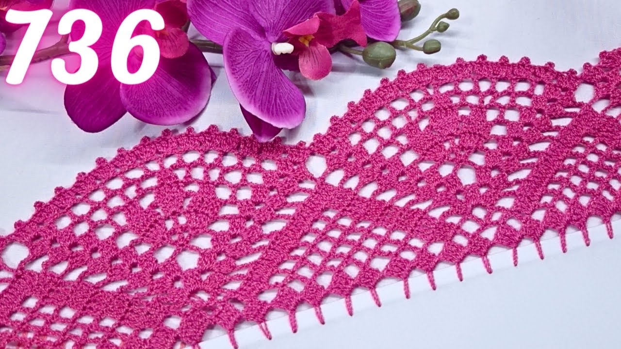 Preciosa puntilla para lucir diferentes tus servilletas 🌷🦋🐞 736
