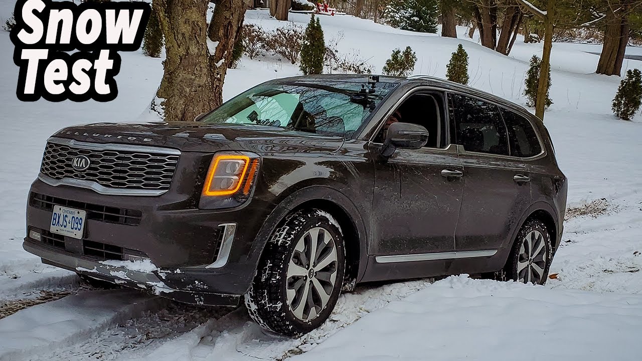 2020 Kia Telluride SX | How Good Is The Kia Telluride In Snow? Snow Drive Mode ON