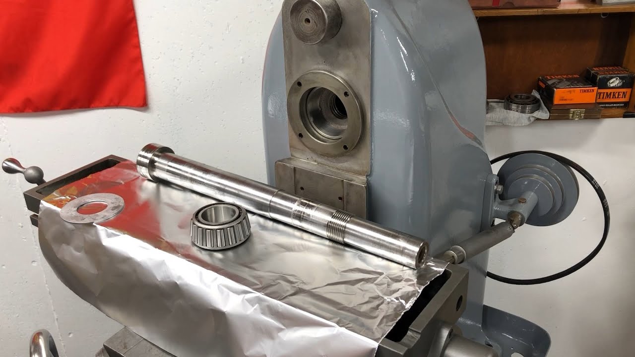 Cleaning and Installing the Spindle in the Sheldon Vernon mill