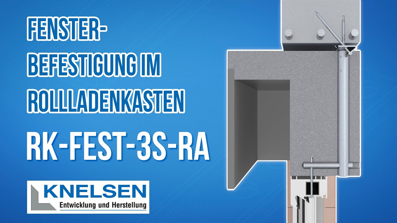 Fensterbefestigung im Rollladenkasten mit RK-Fest-3S-RA | #knelsen