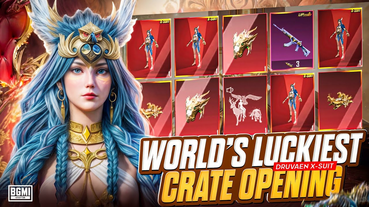🤑 World's Luckiest X-Suit Crate Opening ❗️Everything In Just 8000UC | Streamers Vs Faith / BGMI