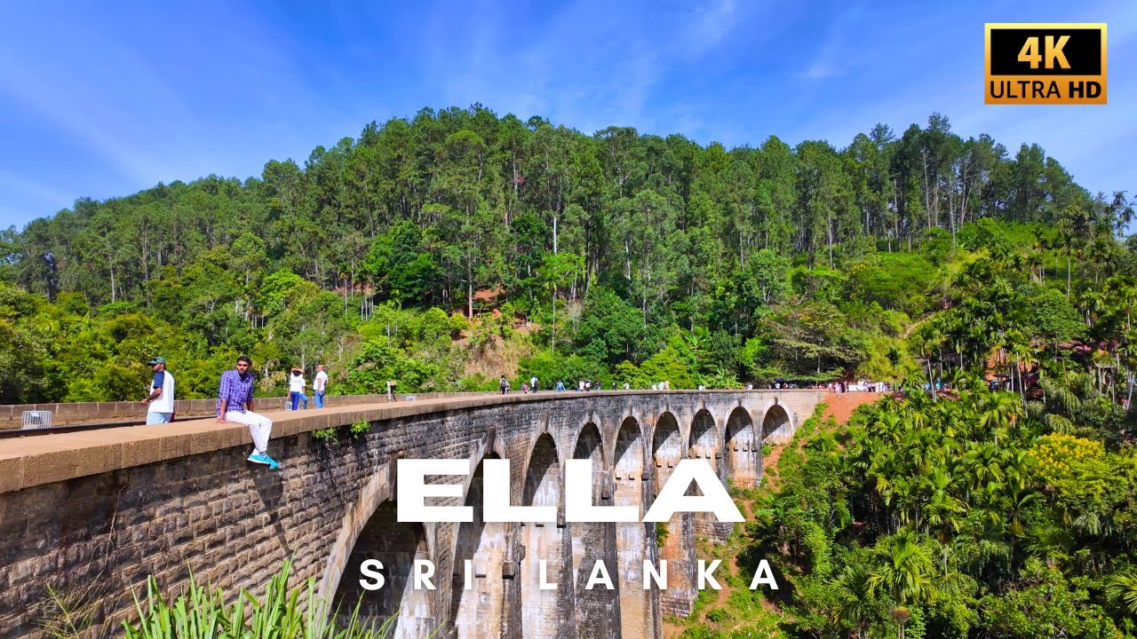 Walking through Ella to the Nine Arch Bridge, Sri Lanka | 4K Ultra HD Virtual Tour