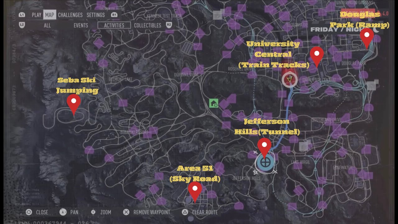 NFS Unbound Cop escape routes with exact map markings