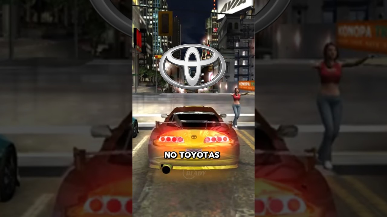 Why No Toyotas In Need For Speed?