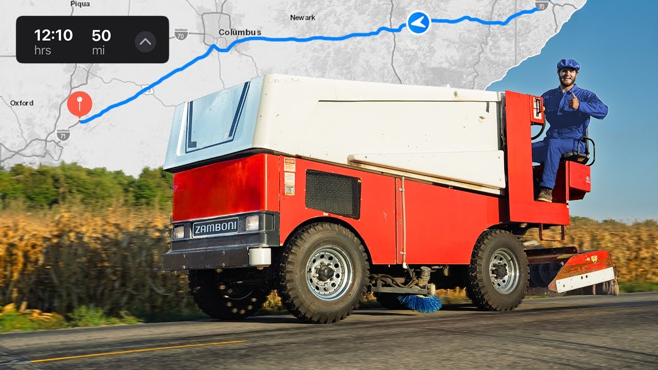 Я проехал на своем Zamboni по всему Огайо!