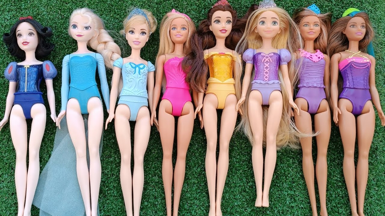 Mattel Disney Princesses Dress up Ariel, Rapunzel, Belle, Tiana, Sindirella, Mulan DIY