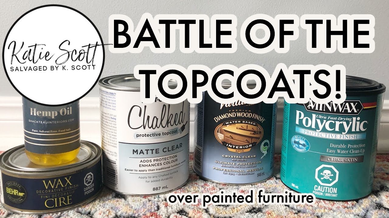 BATTLE OF THE TOPCOATS | Topcoat Testing over chalk paint w/ @Christina Muscari of Pretty Distressed