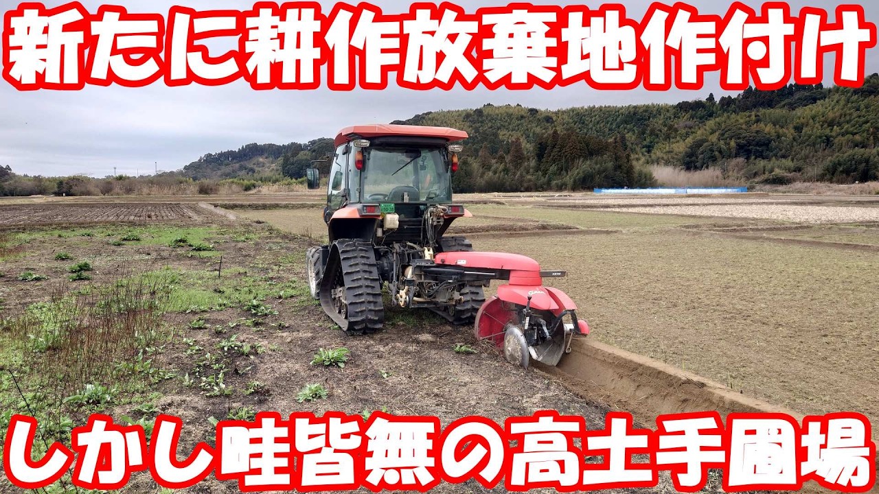 畦がない！難易度高めの耕作放棄地。