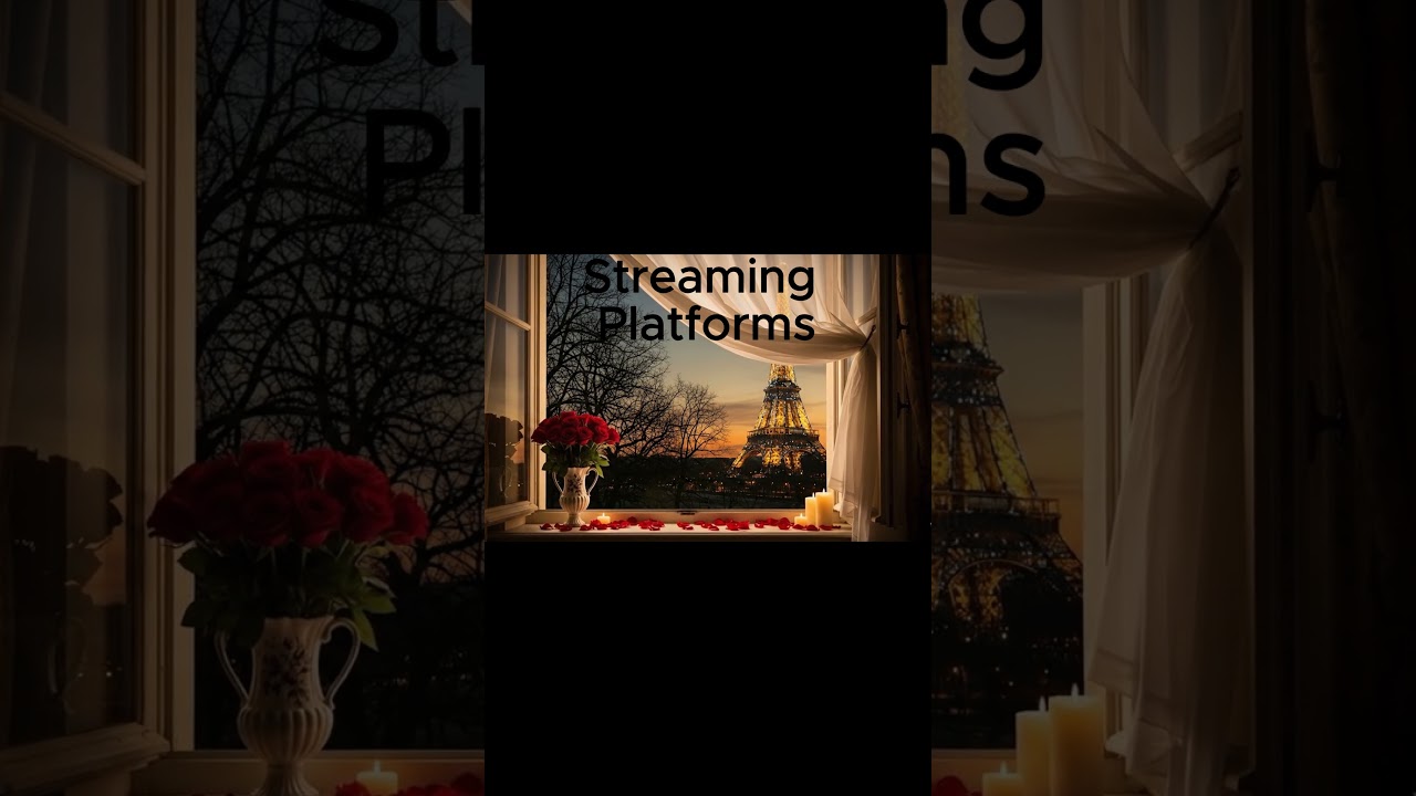 Romance by the Window 🪟💕 Cozy Jazz Piano | Paris Valentine's #shorts  #relaxnightjazz #music
