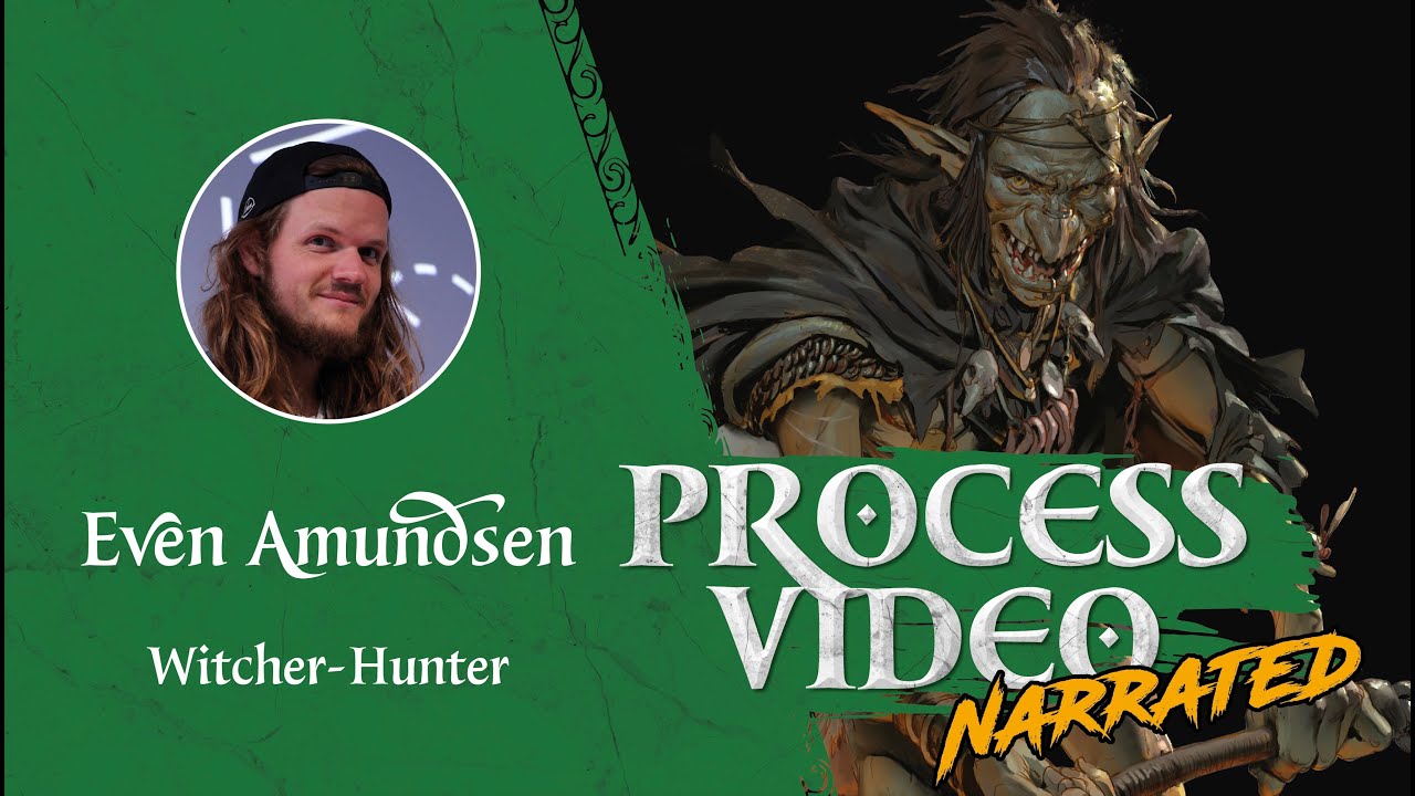 Digital Painting Process: Witcher Hunter | Fantasy Art