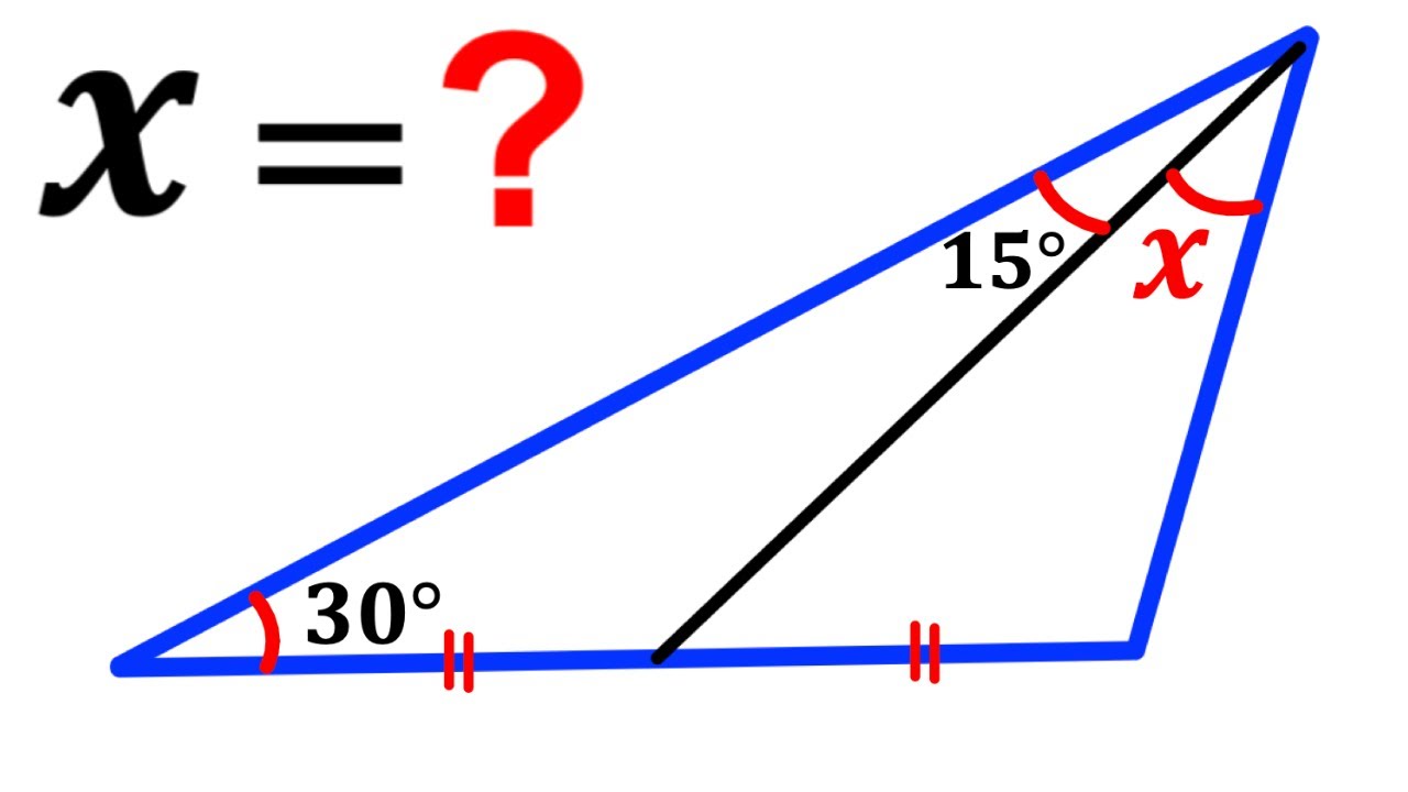 Can you find the value of angle X? | (Trigonometry) | #math #maths | #geometry