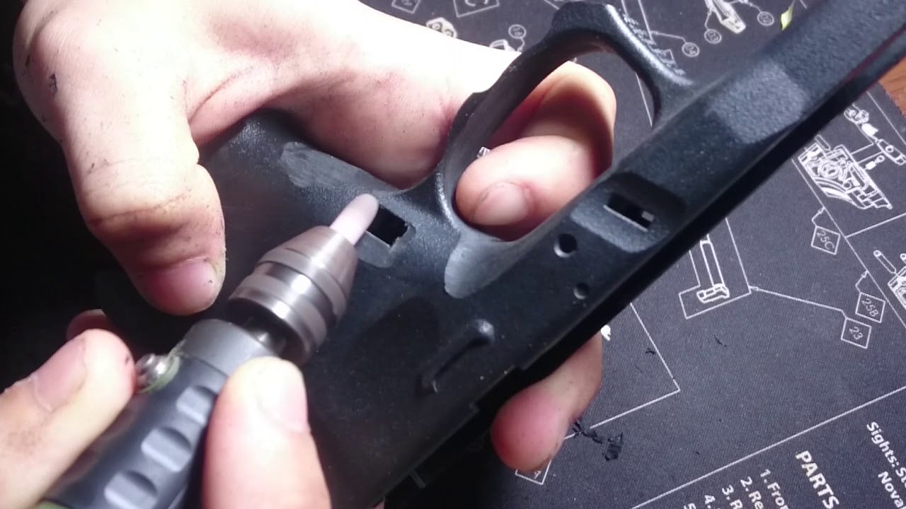 glock mag release bevel