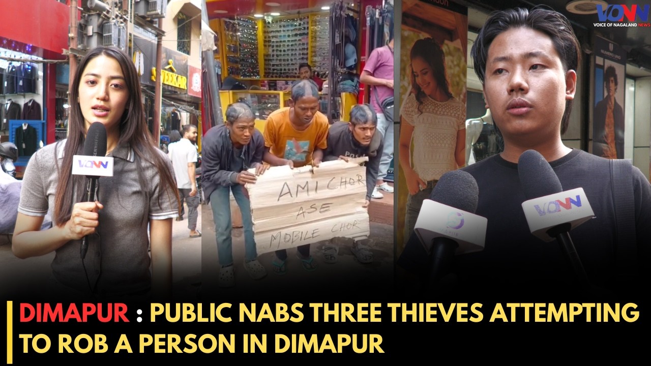 DIMAPUR : PUBLIC NABS THREE THIEVES ATTEMPTING TO ROB A PERSON IN DIMAPUR