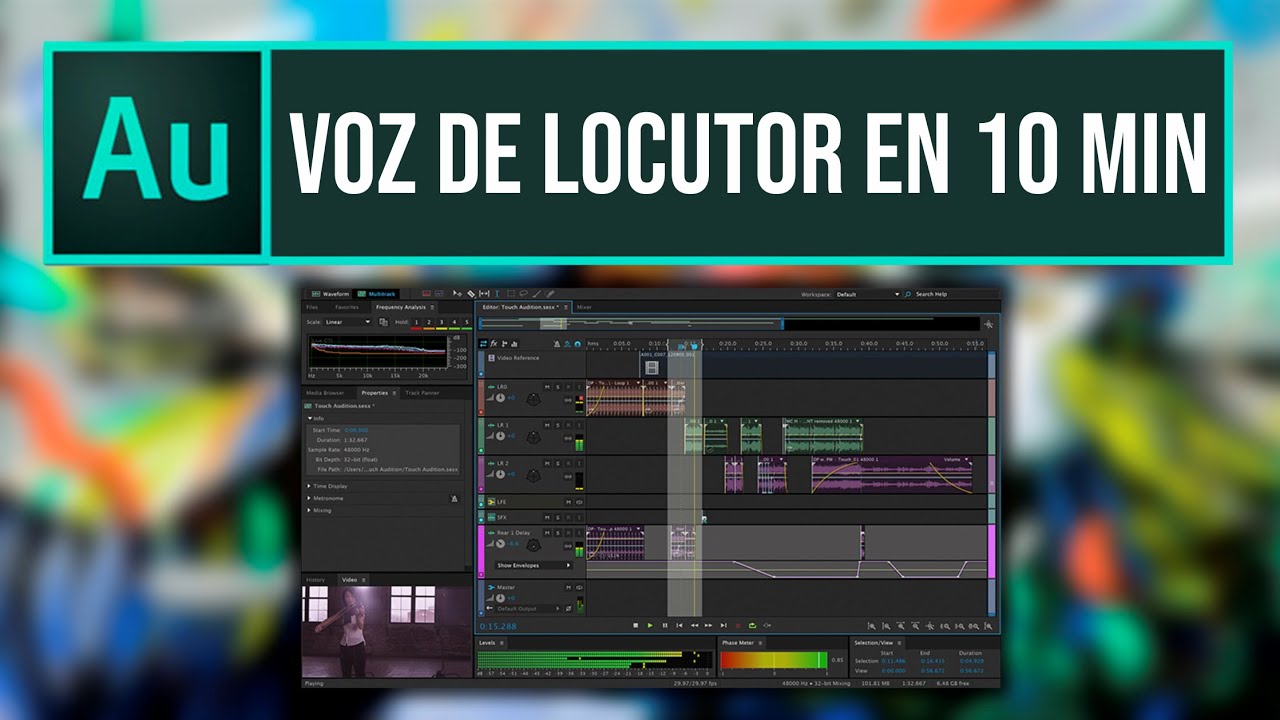 Como tener voz de locutor en 10 min en adobe audition