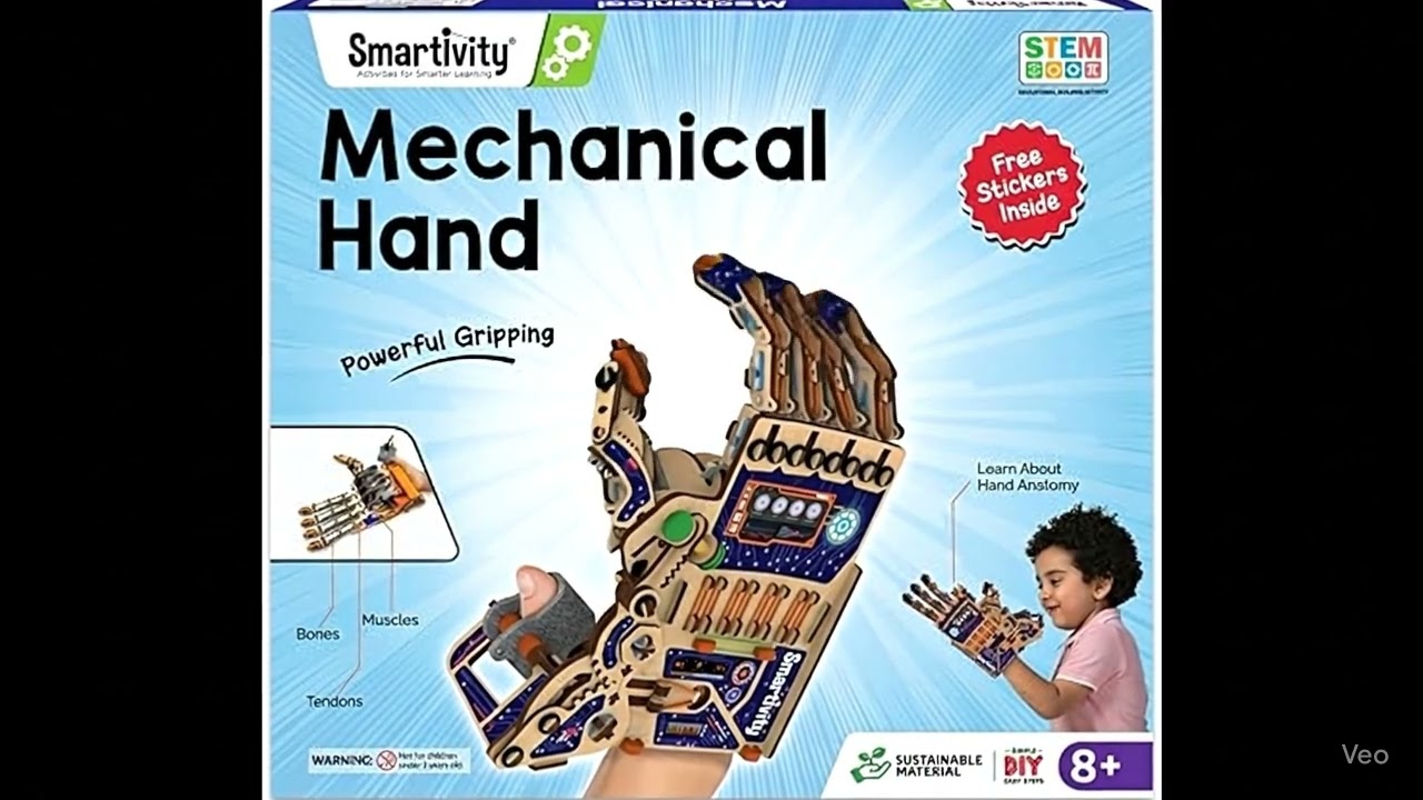 The Smartivity Mechanical Hand STEM Kit turns playtime into learning time!