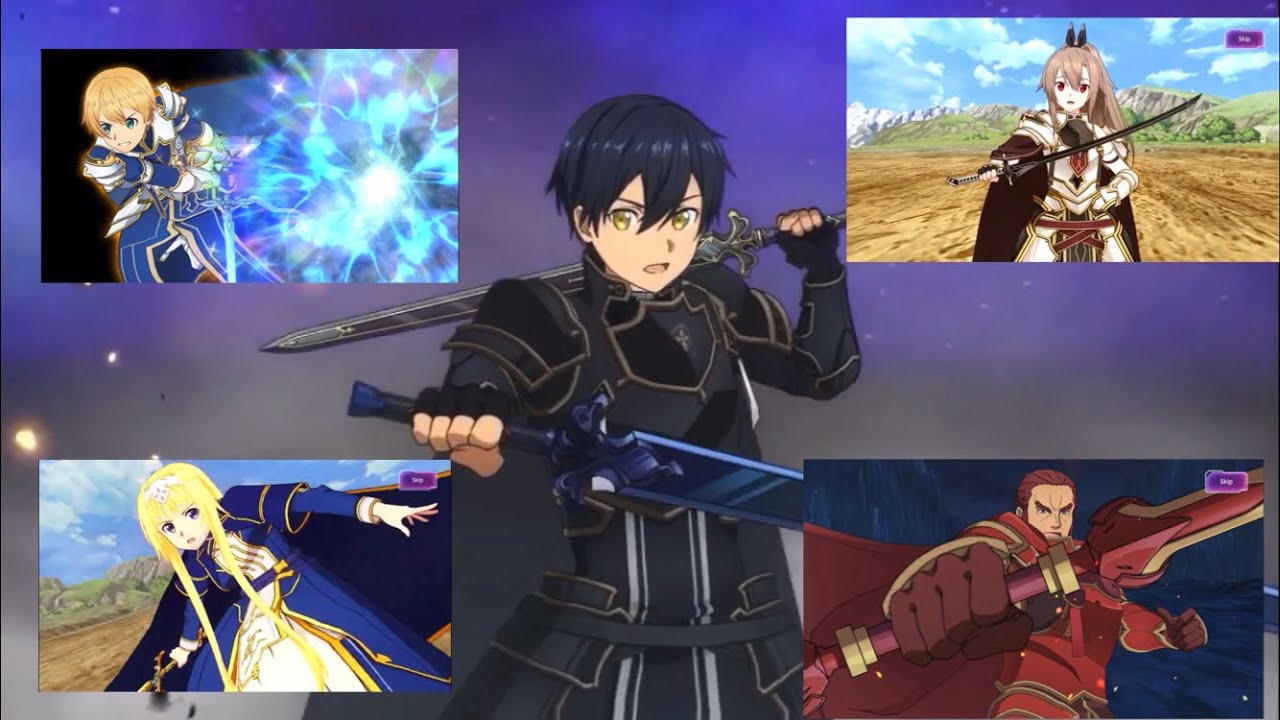 All Integrity Knight’s Incarnate Sword art online Unleash Blading