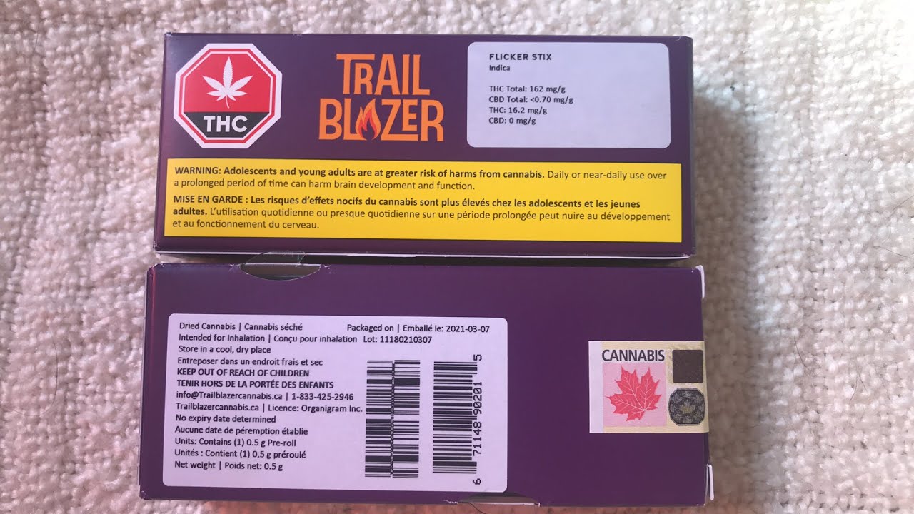 Trail Bl🔥zer FLICKER STIX 16.2% THC - 0.70% CBD INDICA 😏