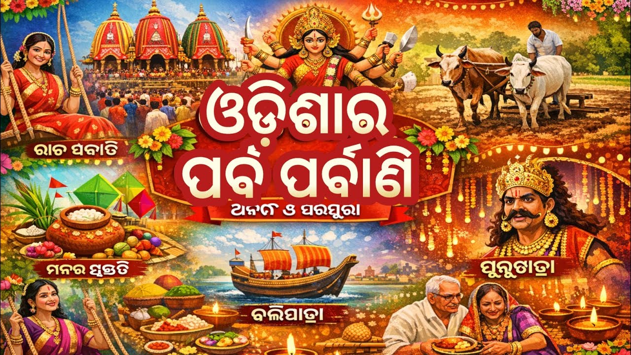 ଓଡିଶାର ପର୍ବ ପର୍ବାଣି || odisha festival ||  #video