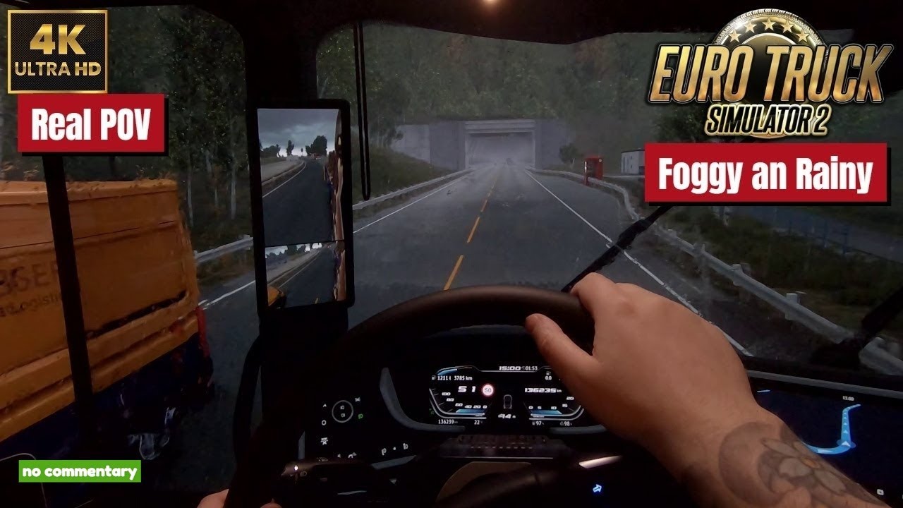 Rainy & Foggy Day in Norway | Relaxing 4K Driving POV (No Commentary)