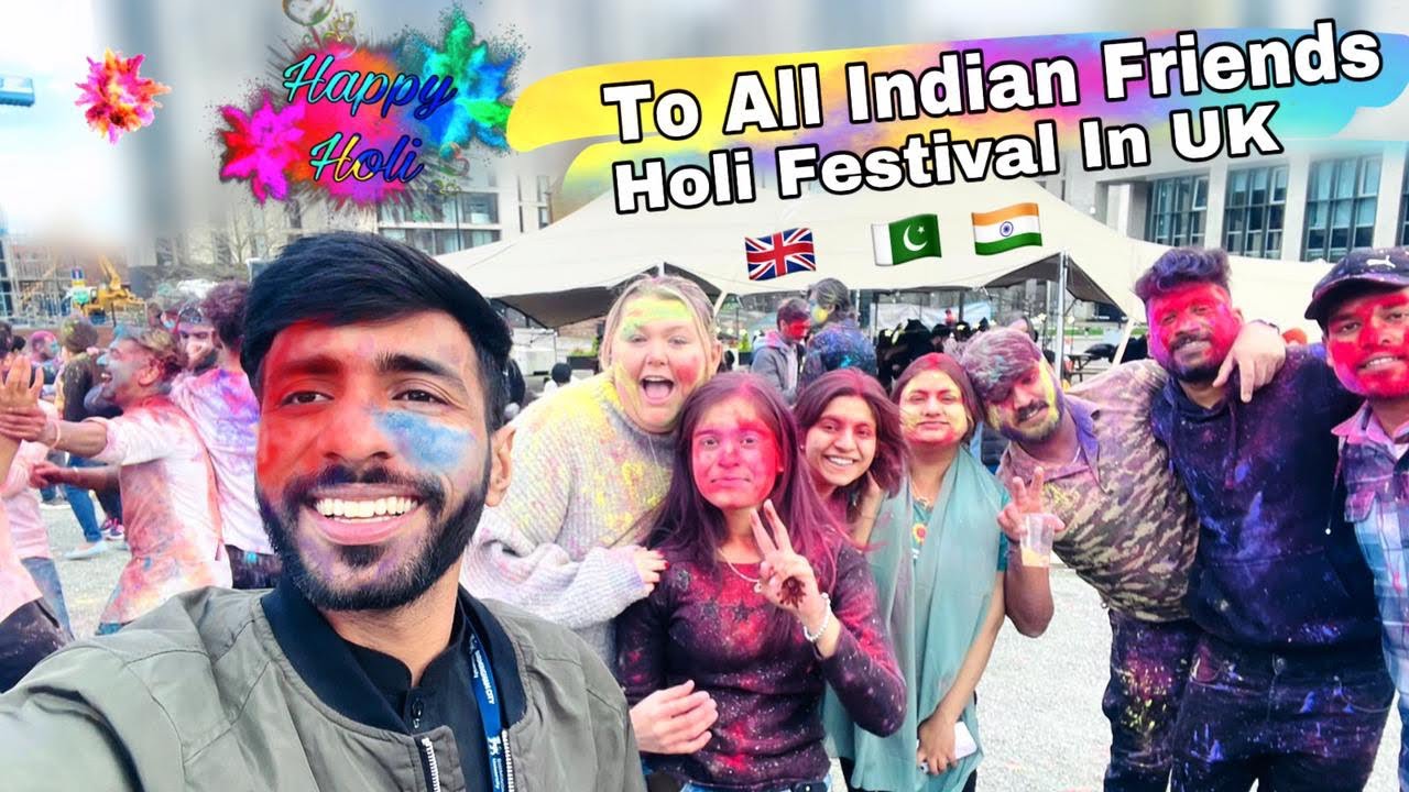 Holi Festival In Birmingham City University | Happy Holi To All Indian Friends|International Student
