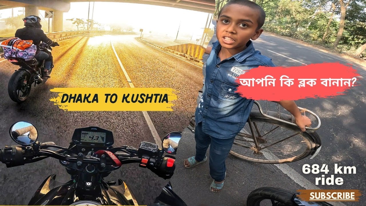 First-time long tour without pillion || Dhaka TO Kushtia || Gixxer Fi Abs