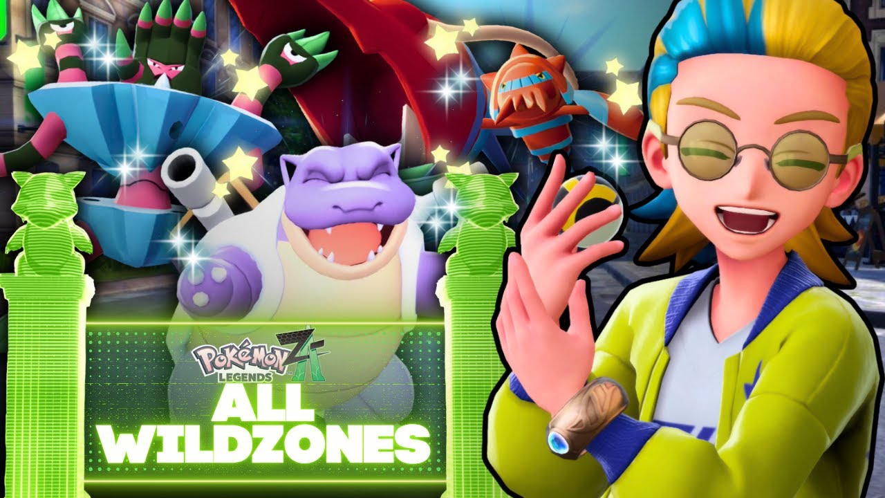 Я поймал БЛЕСТЯЩЕГО в КАЖДОЙ ДИКОЙ ЗОНЕ!! Pokemon Legends Z-A