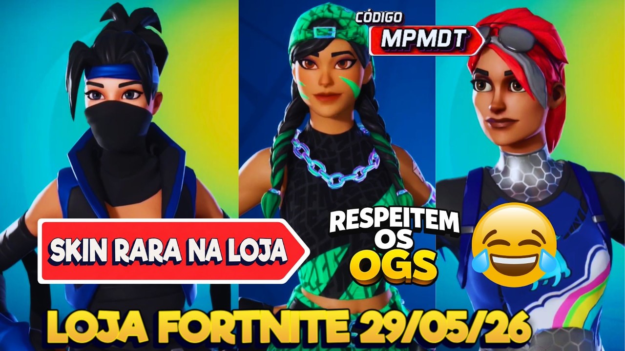 RESPEITEM OS OGS KKKKK - SKINS RARAS VOLTARAM - LOJA FORTNITE 29/05/26 - LOJA FORTNITE DE HOJE