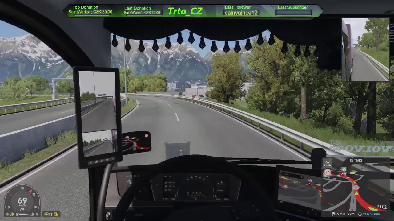 🌙 LIVE CZ/SK | Euro Truck Simulator 2 | Noční jízda Evropou 🚛 Volant & Chill 1.58