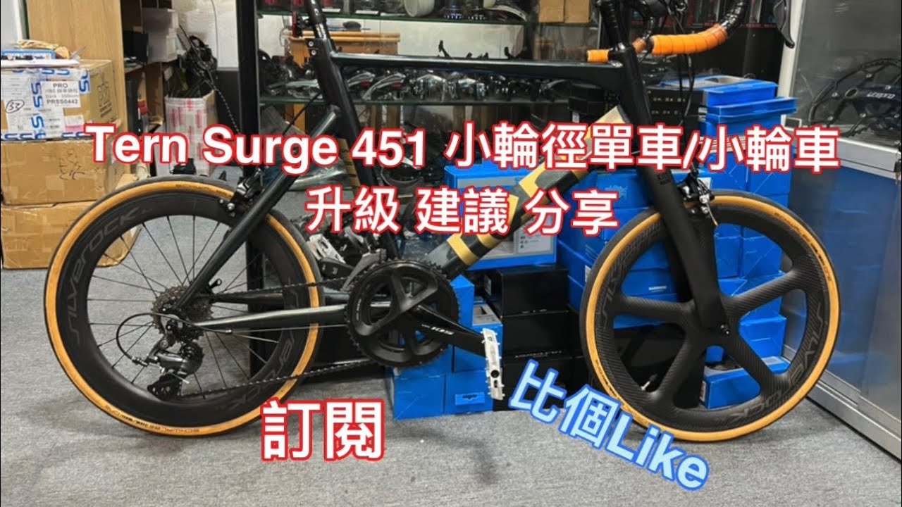Tern Surge 451 20寸 小輪徑單車/小輪車 升級 改裝 分享 Silverock 五刀碳纖維輪組 Kitt design carbon fork