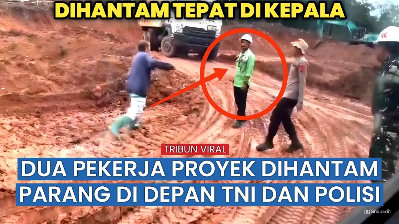 P4rang di Lokasi Proyek: Dua Pekerja Tambang Nyaris Pindah Alam