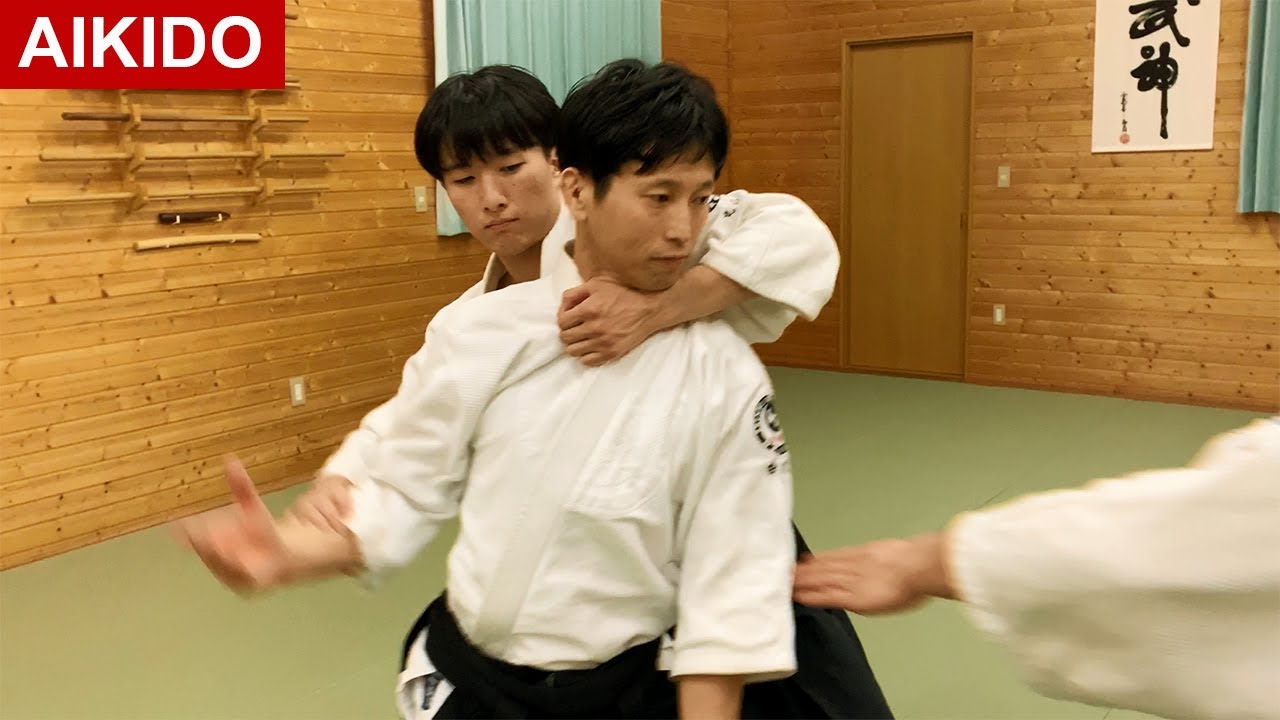 Крупный план Master Мастер айкидо, Сиракава Рюдзи Шихан