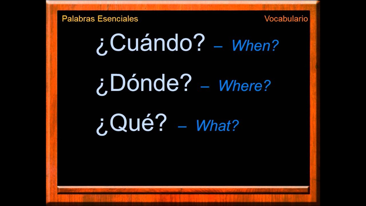 Essential Words in Spanish | Learn Spanish | Palabras en Español | free spanish | español gratis