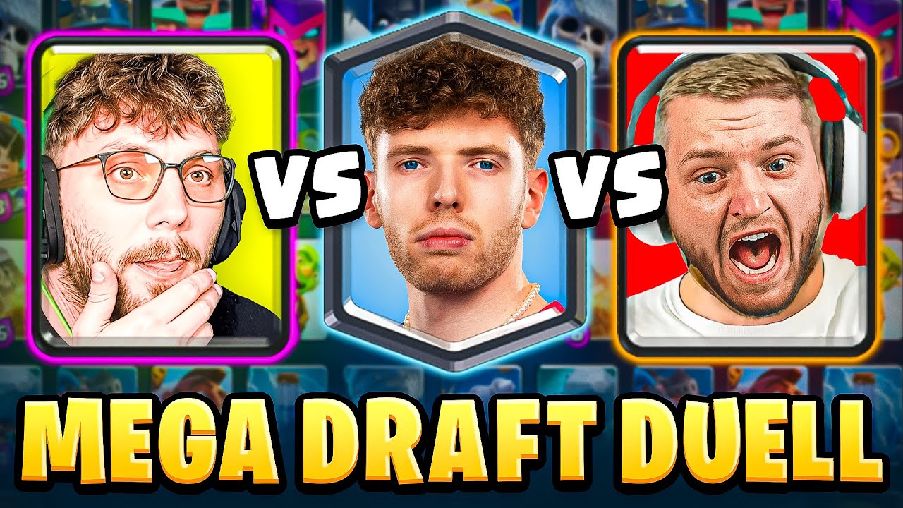 😱🤯BIGSPIN vs. TRYMACS vs. CHEFSTROBEL - MEGA AUSWAHL DUELL! | Clash Royale Deutsch