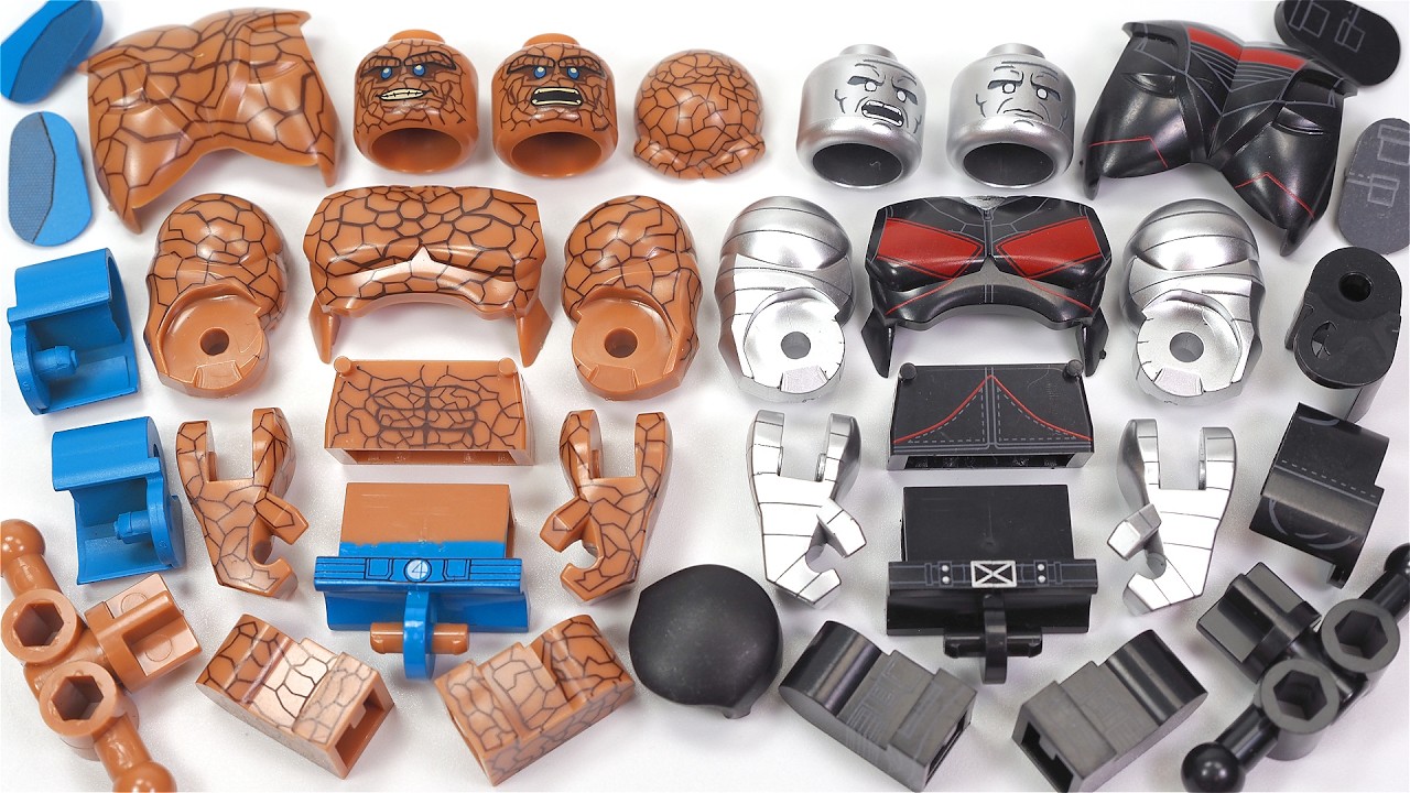 LEGO X-Men | Colossus | Fantastic Four | Thing Unofficial Lego Big figures