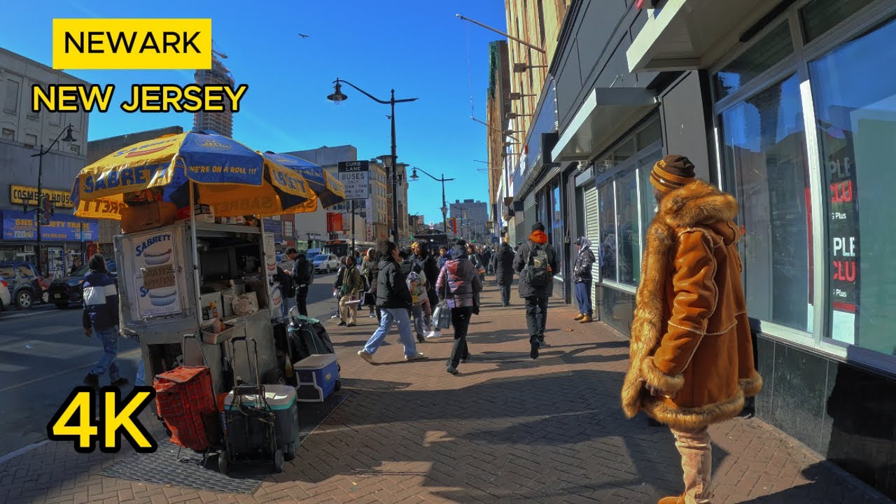 EXPLORING DOWNTOWN NEWARK NEW JERSEY [4K] WINTER TOUR (02 16, 24)!!!