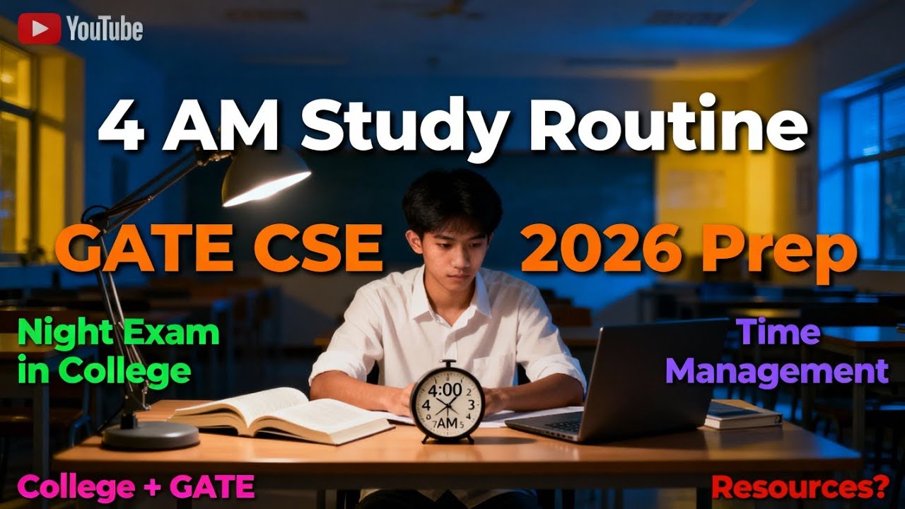 75 Days Left: A College Going GATE Aspirant&rsquo;s Daily Routine(Focus + Discipline) | 2026 |#gfg #pw 