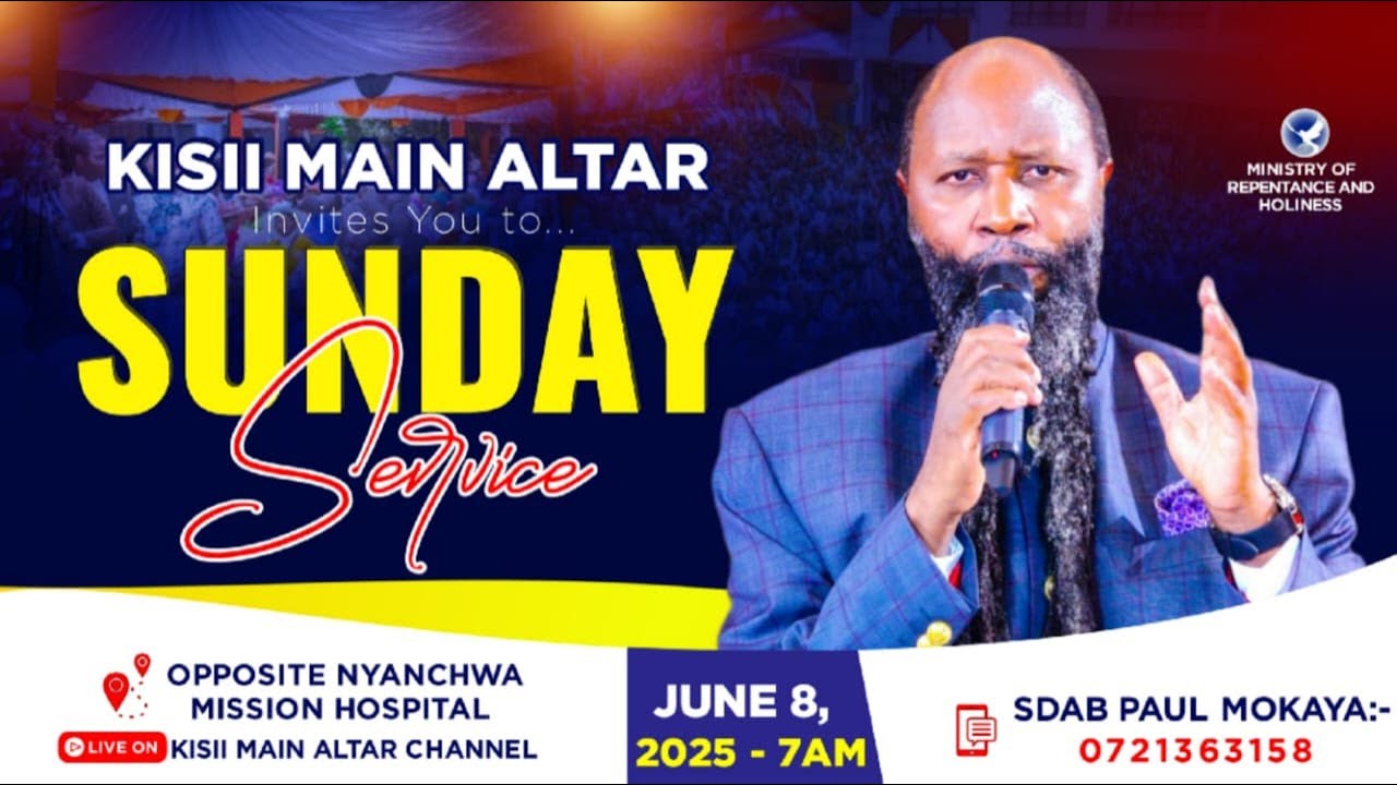 KISII MAIN ALTAR  SUNDAY CELEBRATION  SERVICE| 8th  JUNE 2025