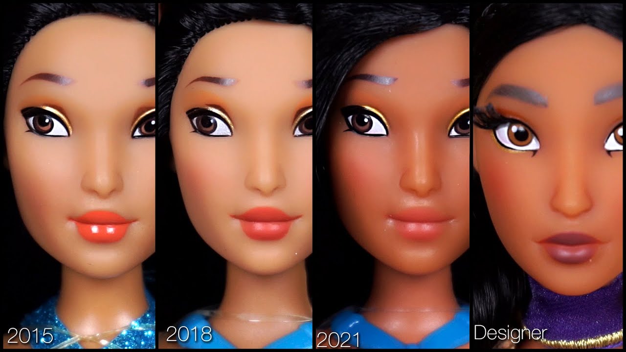 Disney EVOLUTION - NEW Pocahontas Review VS 2015/2018/2021 Designer! + EXTRA Outfit! Toys Expression