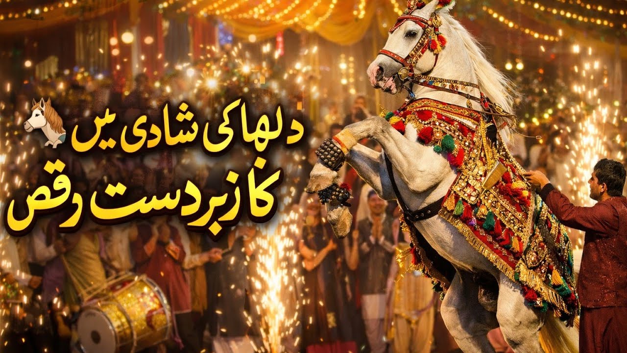 🐎 Horse Dance in Wedding | Amazing Desi Wedding Moment .
