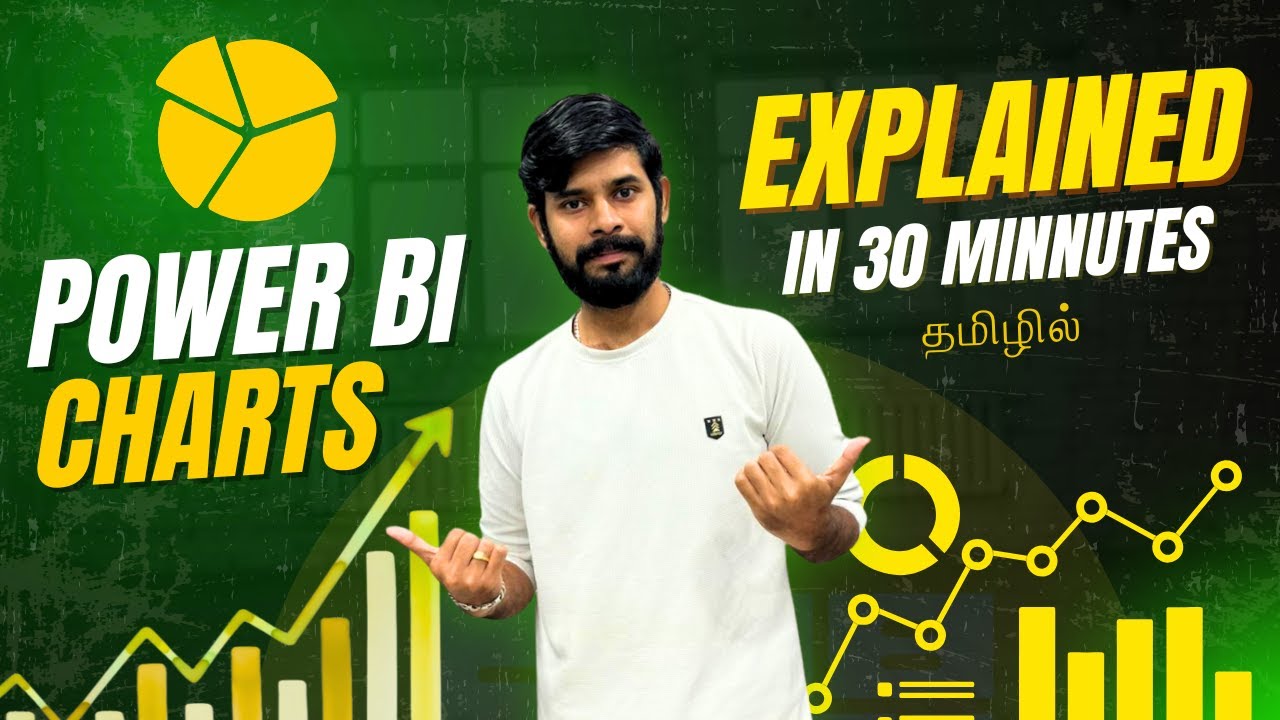 Power BI Charts Explained in Tamil | Full Data Visualization Tutorial (30 Mins)
