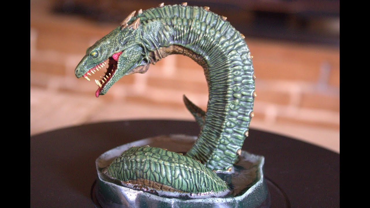 ¿Cómo pintar el Basilisco, miniatura Harry Potter?