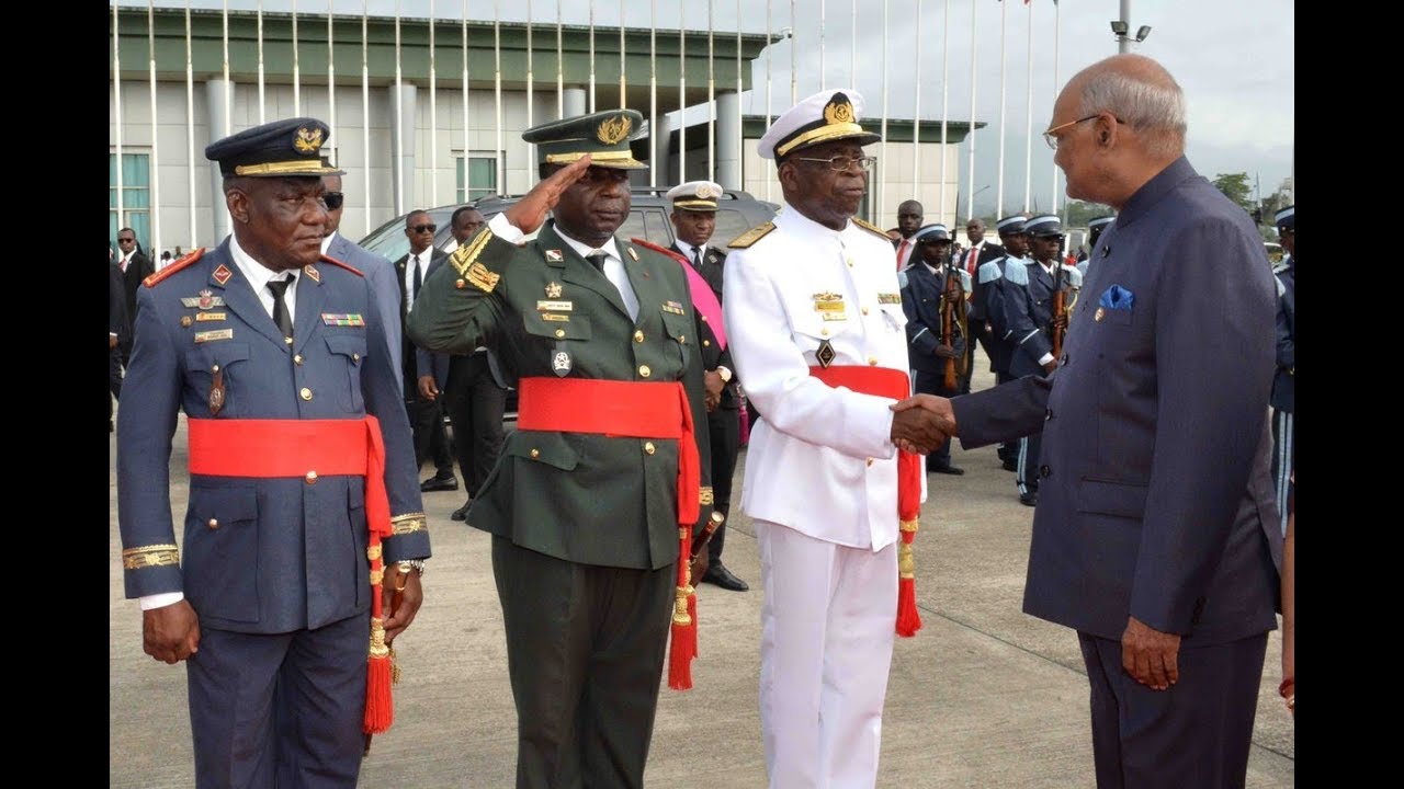 President Kovind arrives in Malabo, Equatorial Guinea
