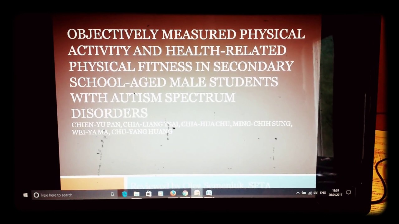 Objective measurements of physical activity