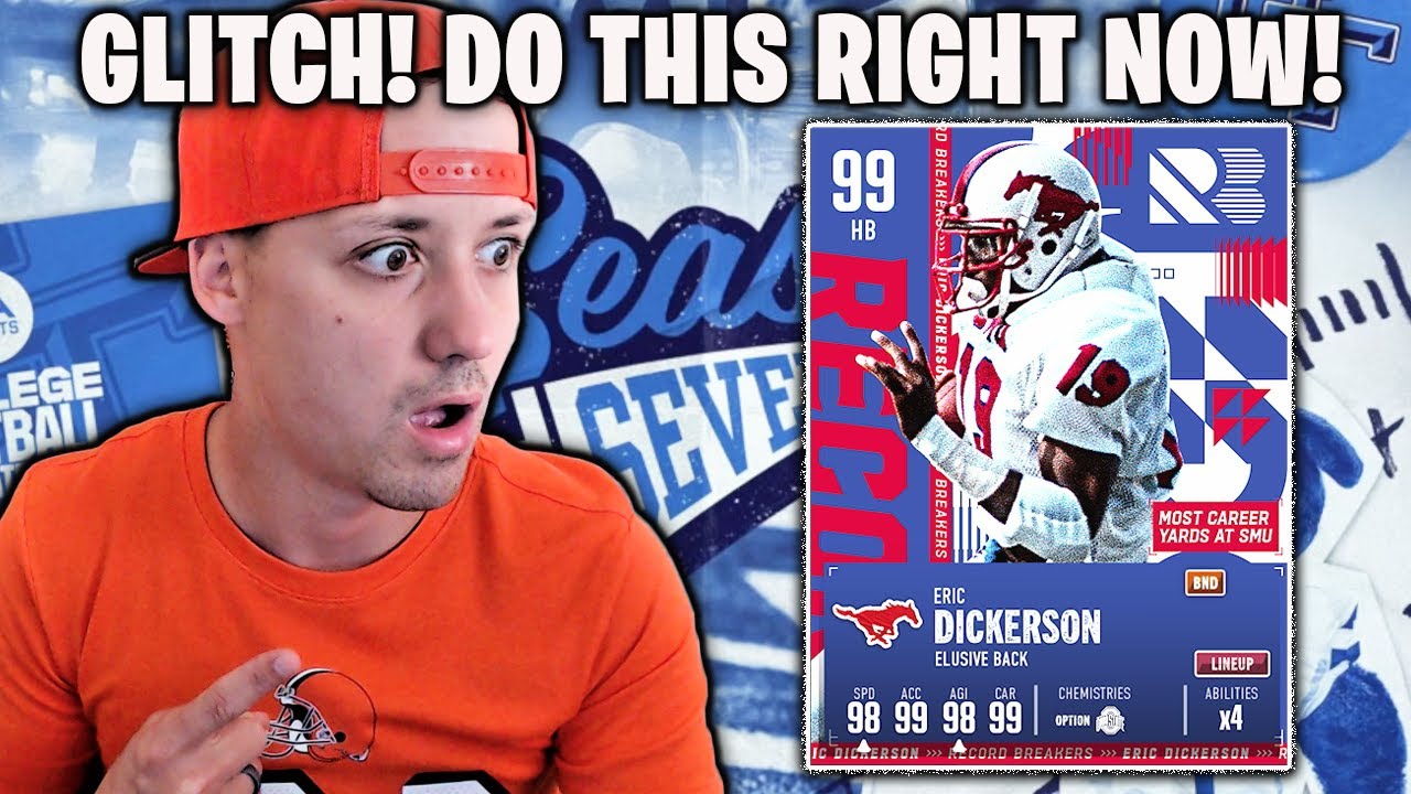 HUGE GLITCH! GET 99 DICKERSON WITHOUT PLAYING SOLO SEASONS! CFB 25!